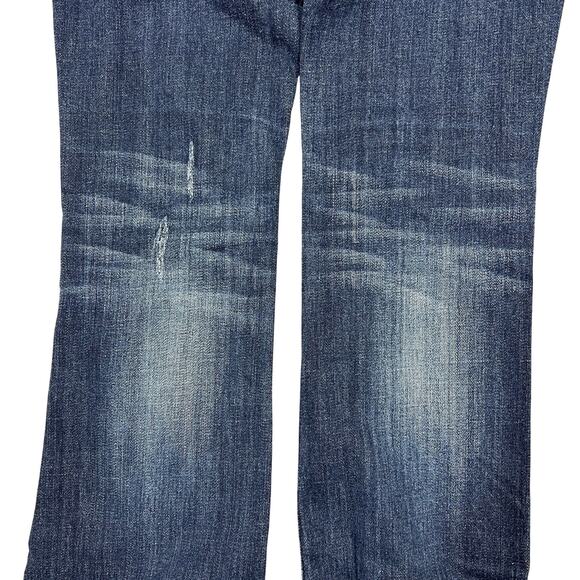 Miss Me Y2K Low-Rise Bootcut Jeans 26" Stretch Denim Flap Pockets Western Rodeo - Picture 9 of 15